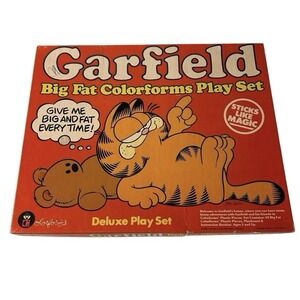 NEW Vintage Garfield‎ Big Fat Colorforms Deluxe Play Set collectible Rare